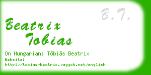 beatrix tobias business card