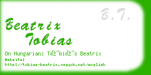 beatrix tobias business card